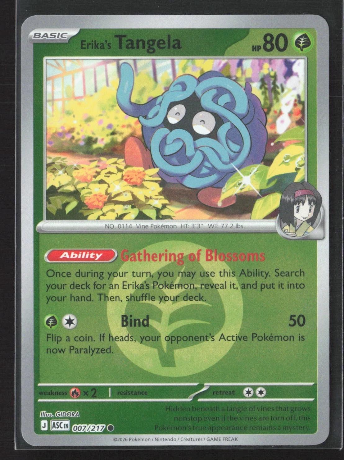 Ascended Heroes Erika's Tangela [Energy] Pokémon card